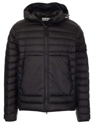 Stone Island Logo Patch Zip-Up Jacket