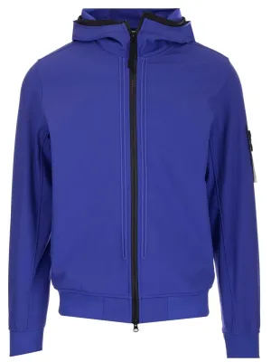 Stone Island Logo Patch Zip-Up Jacket