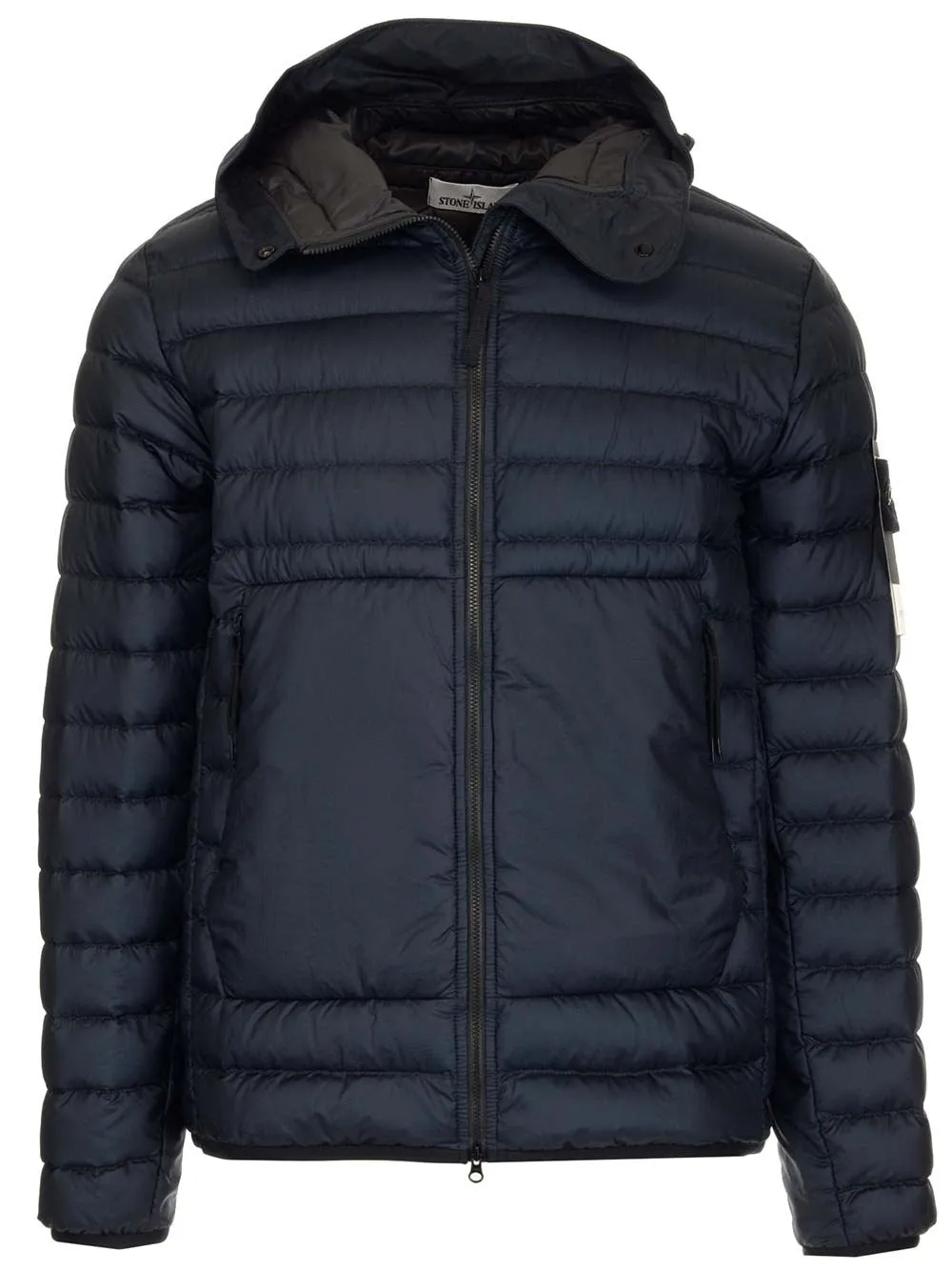 Stone Island Logo Patch Zip-Up Jacket