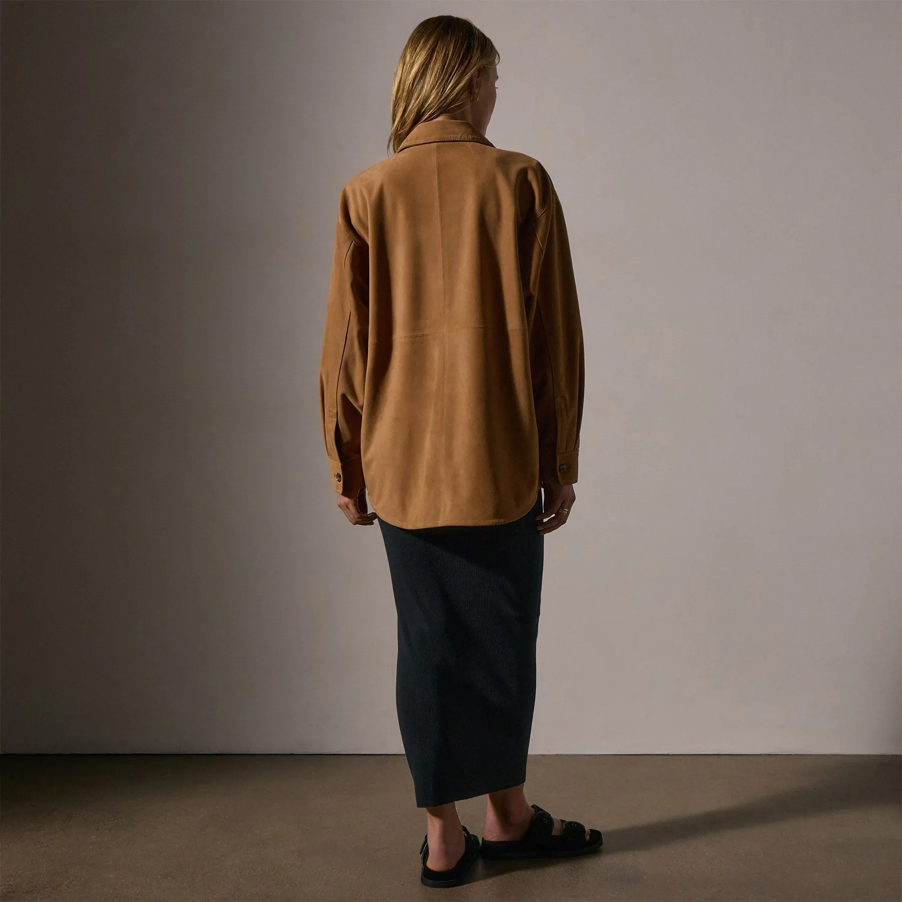 Suede Shirt - Caramel
