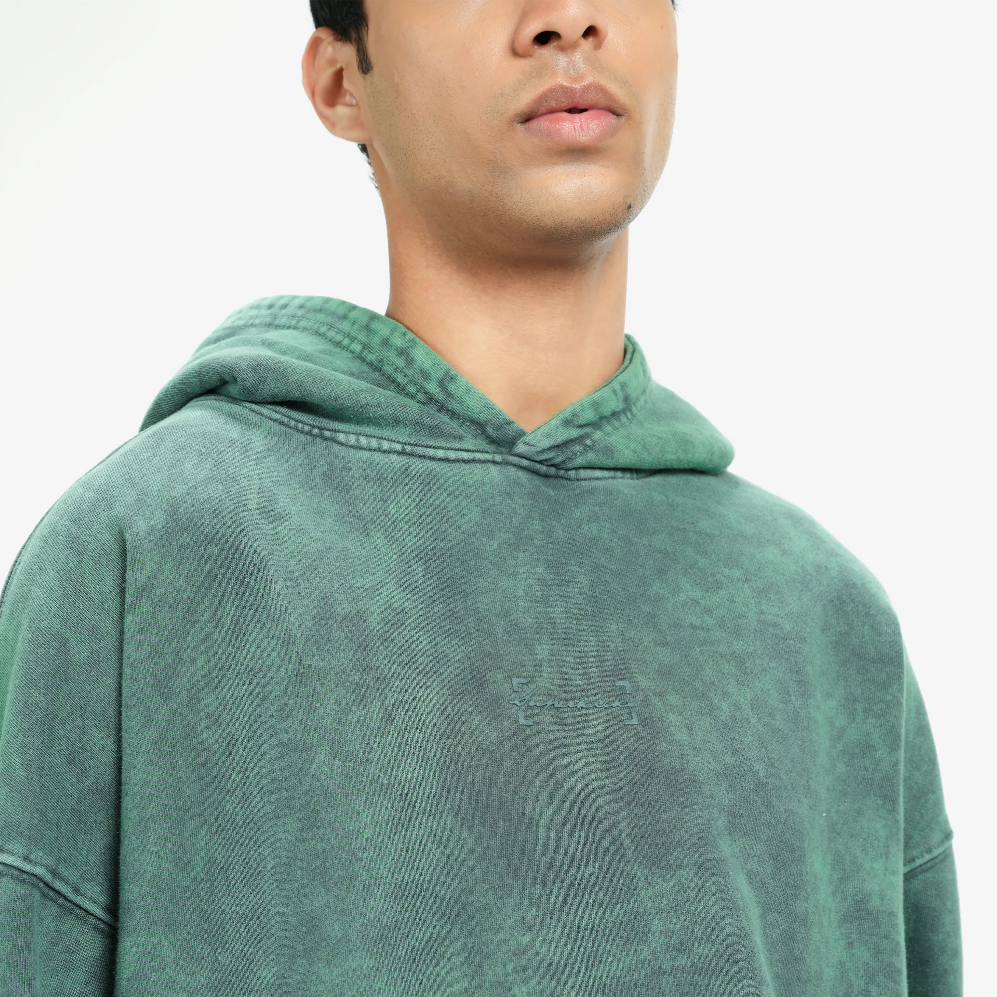 Superkicks | SIGNATURE WASHED HOODIE { DUSTY GREEN