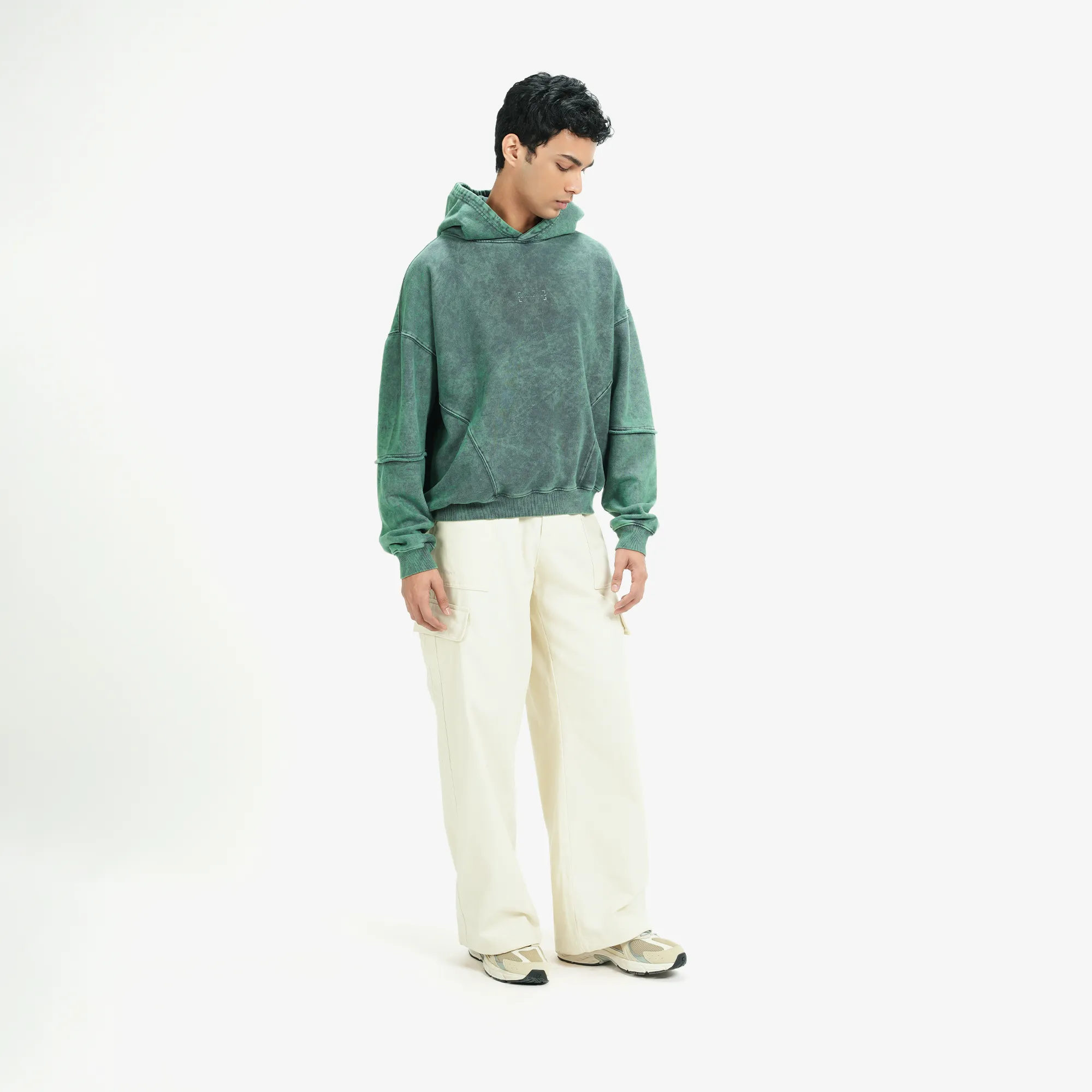 Superkicks | SIGNATURE WASHED HOODIE { DUSTY GREEN