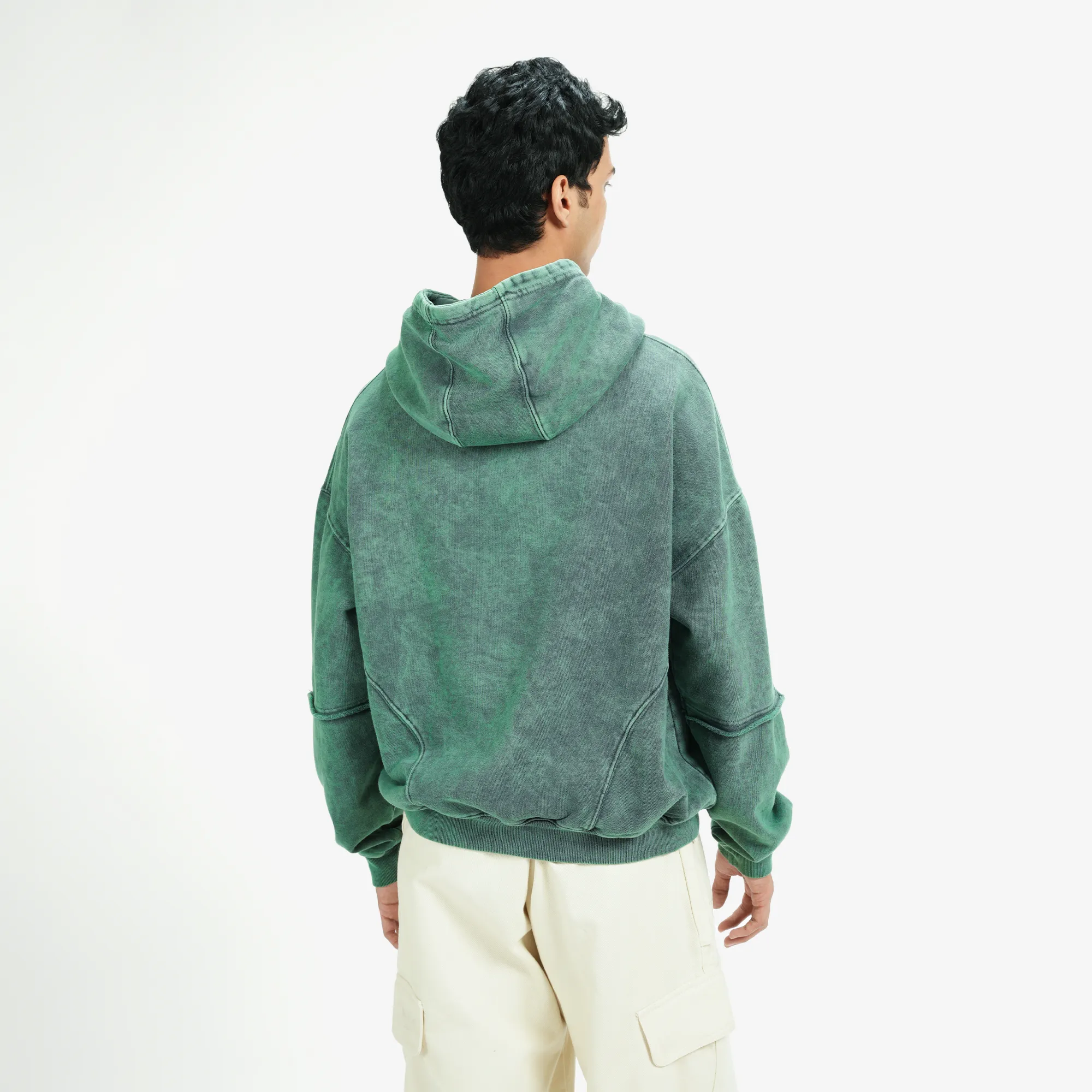 Superkicks | SIGNATURE WASHED HOODIE { DUSTY GREEN