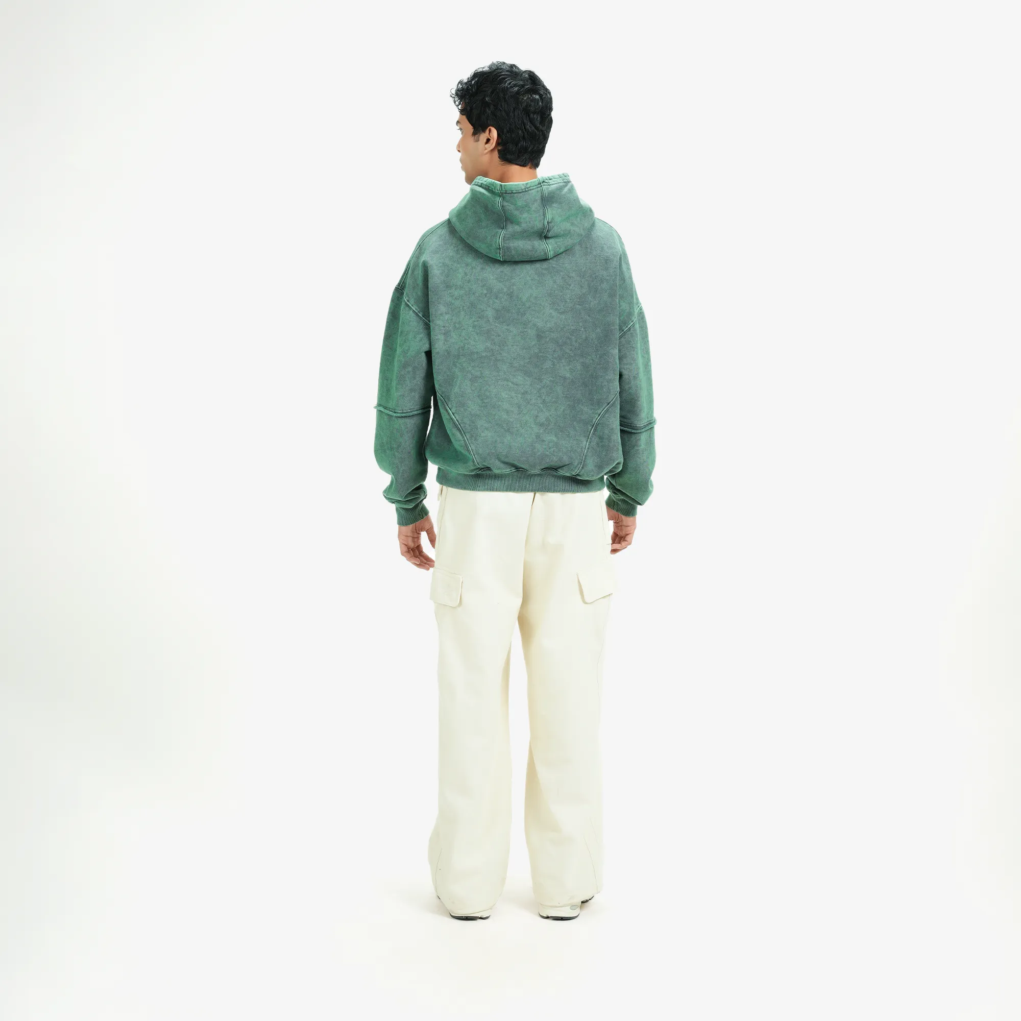 Superkicks | SIGNATURE WASHED HOODIE { DUSTY GREEN