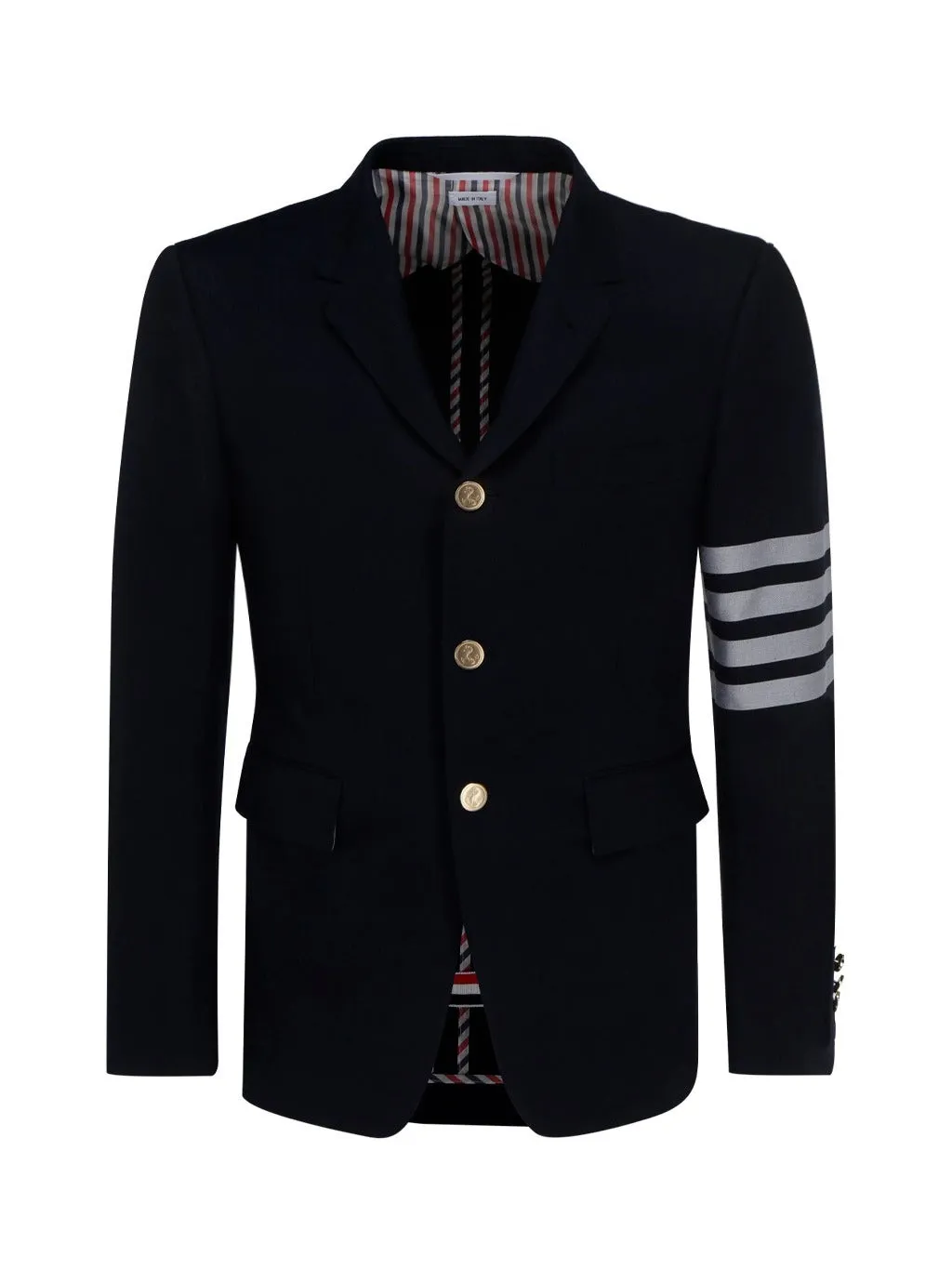 Thom Browne 4-Bar Single-Breasted Blazer