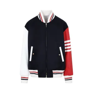 Thom Browne 4-Bar Stripe Zipped Jacket