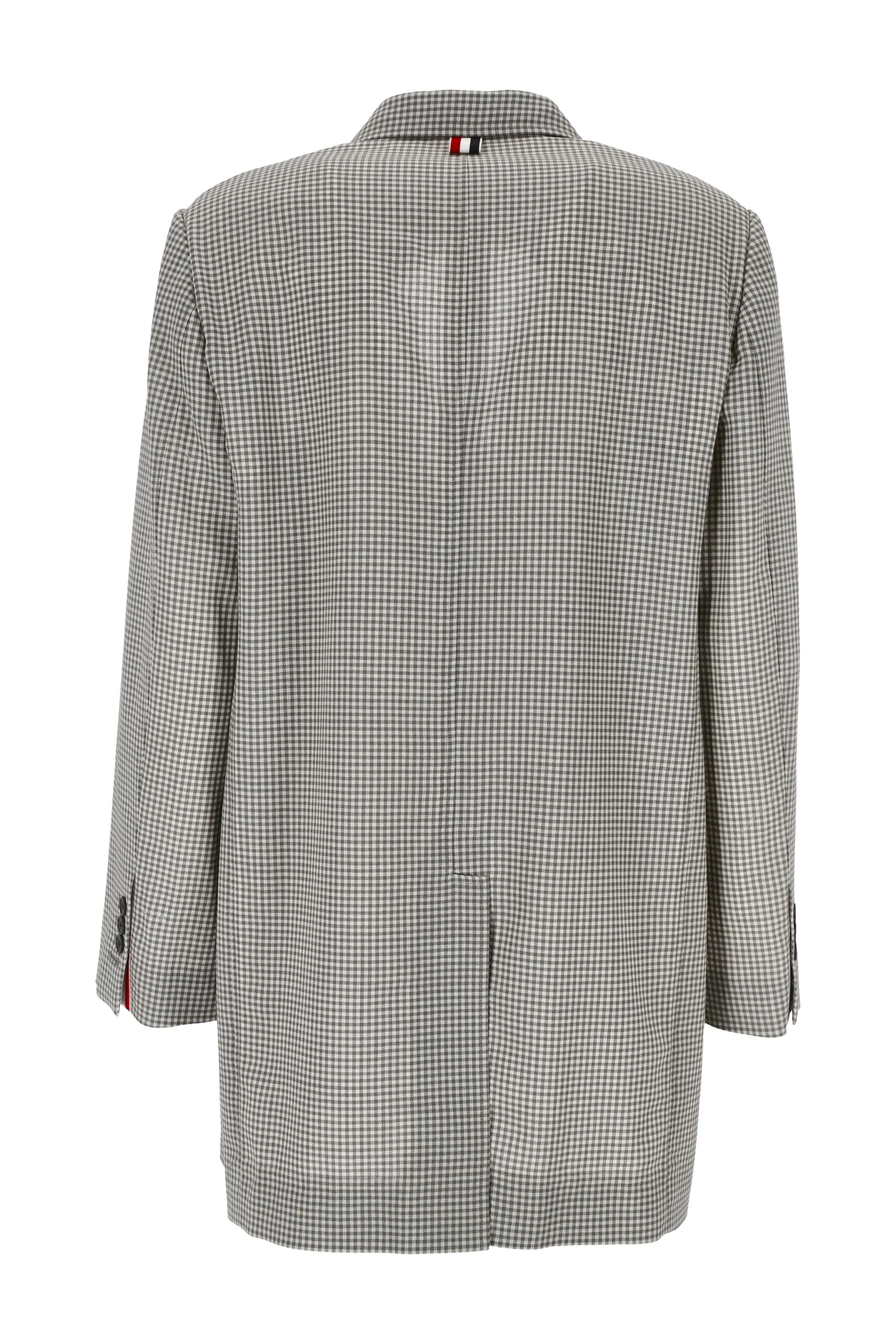 Thom Browne Check Pattern Single-Breasted Jacket