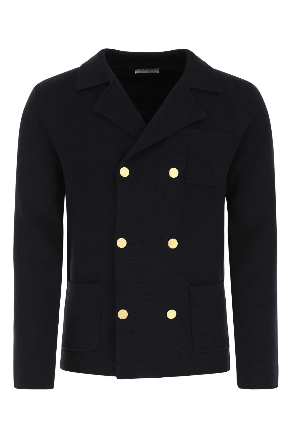 Valentino Double Breasted Long Sleeved Knitted Jacket