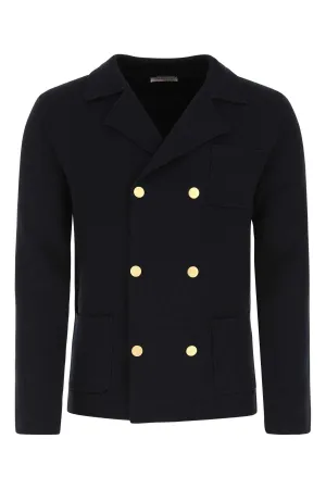 Valentino Double Breasted Long Sleeved Knitted Jacket