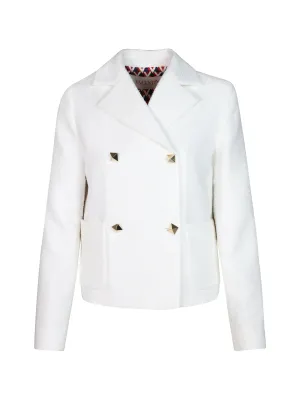 Valentino Garavani Double-Breasted Tweed Jacket