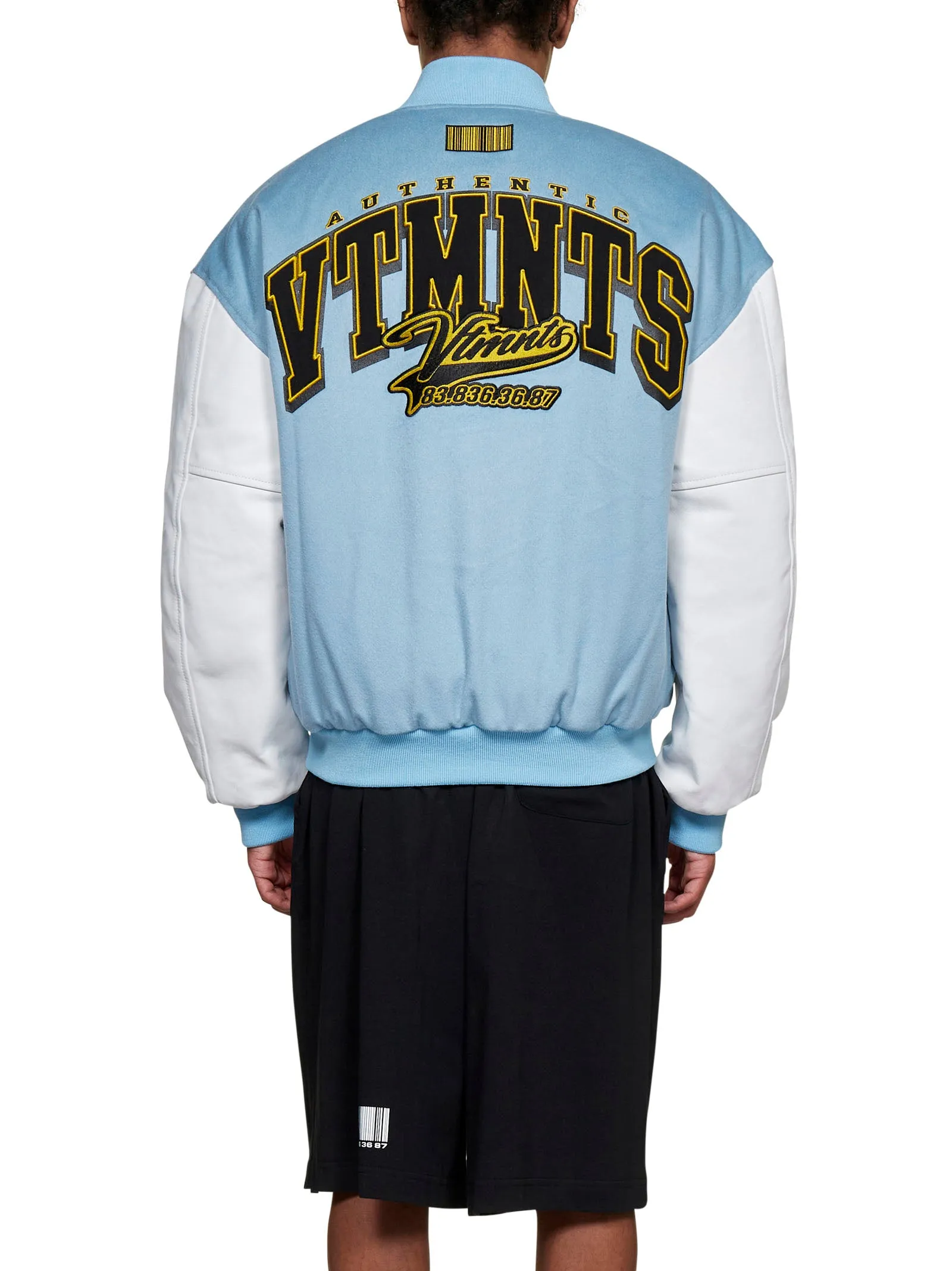 Vetements Logo Embroidered Buttoned Jacket