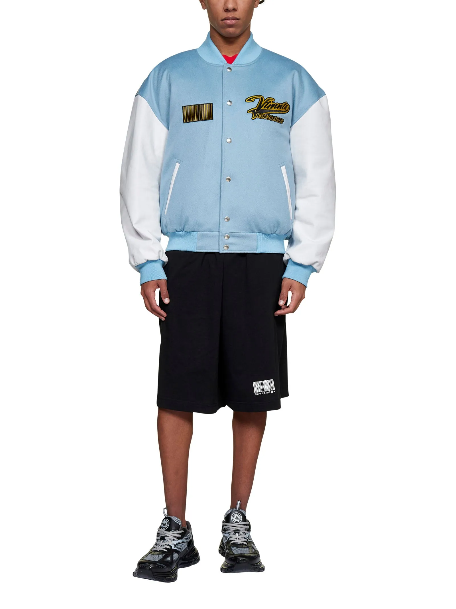 Vetements Logo Embroidered Buttoned Jacket