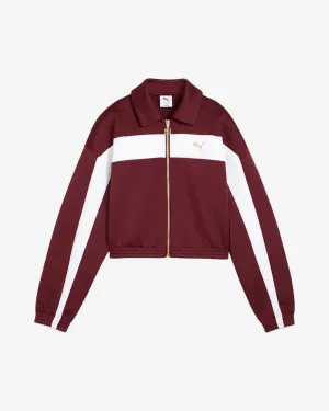 WMNS Relaxed Cropped Track Jacket Ruby Shimmer