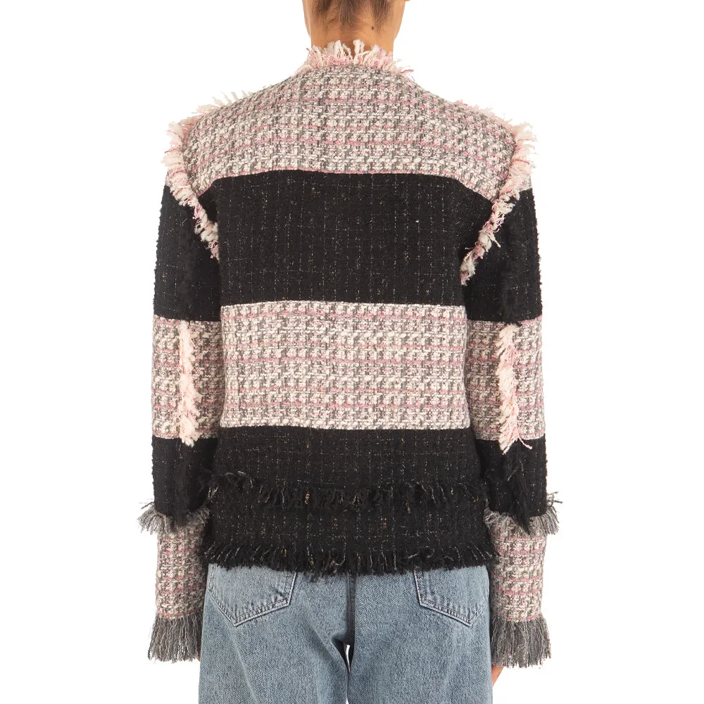 Women's Lurex Boucle' Tweed Jacket Grey