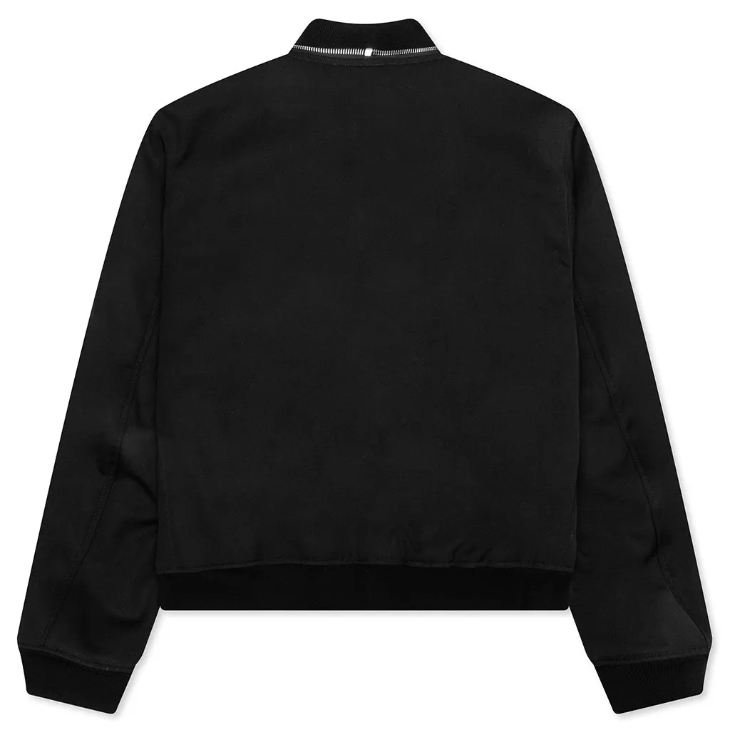 Wool Bomber Jacket - Black