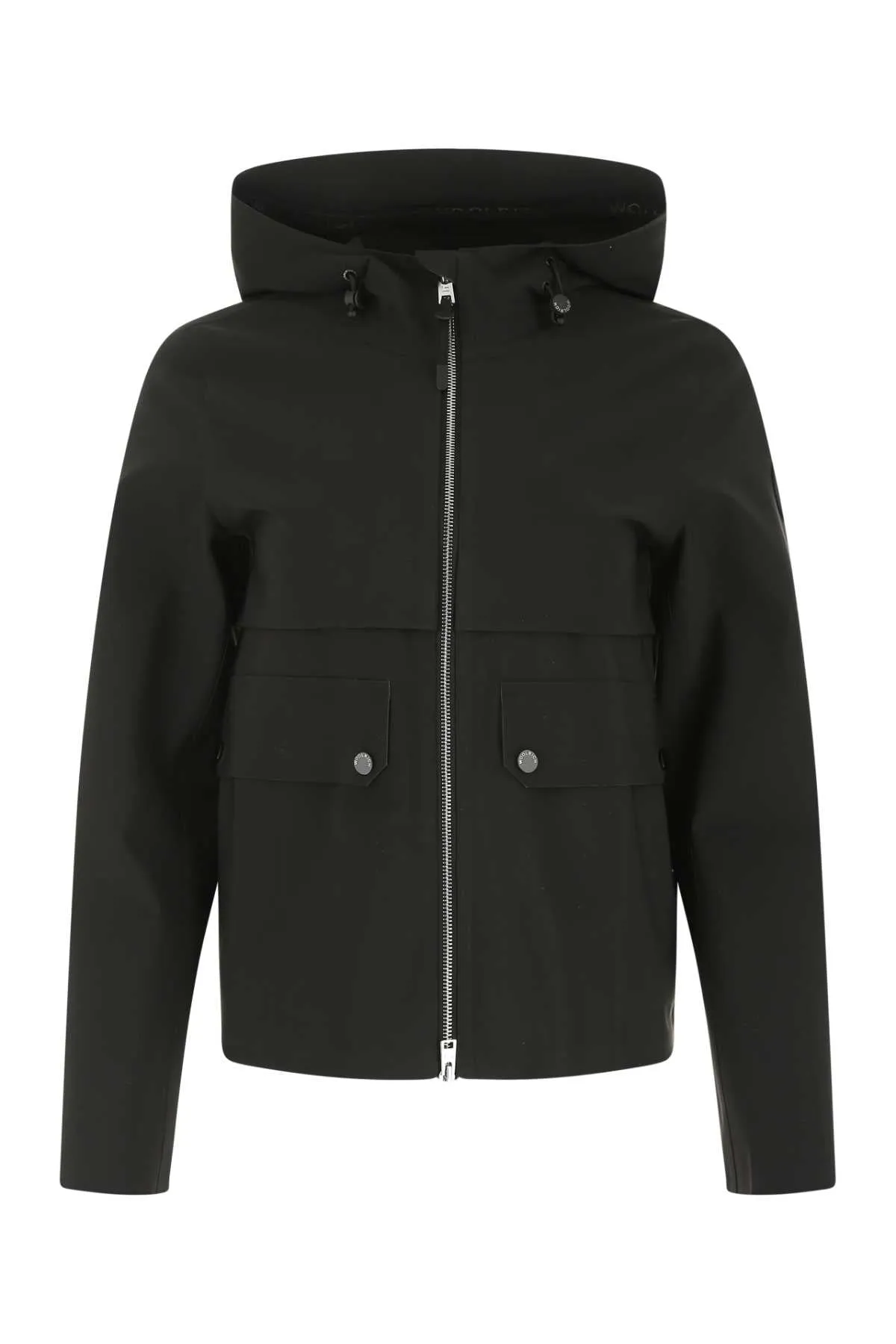 Woolrich Logo Patch Zip-Up Jacket