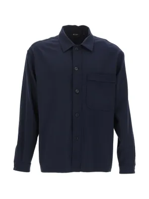 Z Zegna Buttoned Long-Sleeved Shirt Jacket