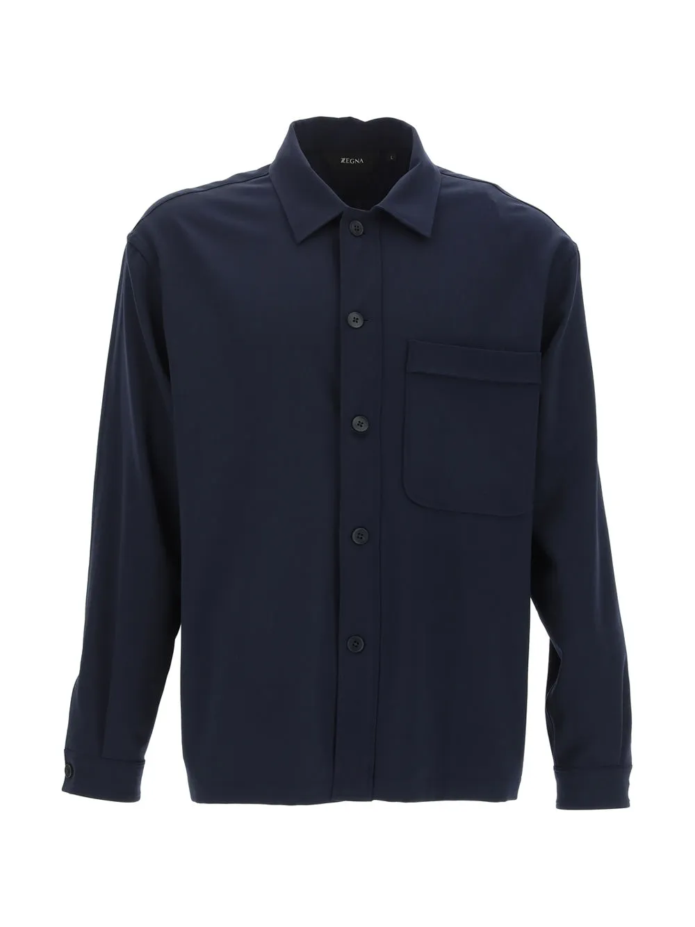 Z Zegna Buttoned Long-Sleeved Shirt Jacket