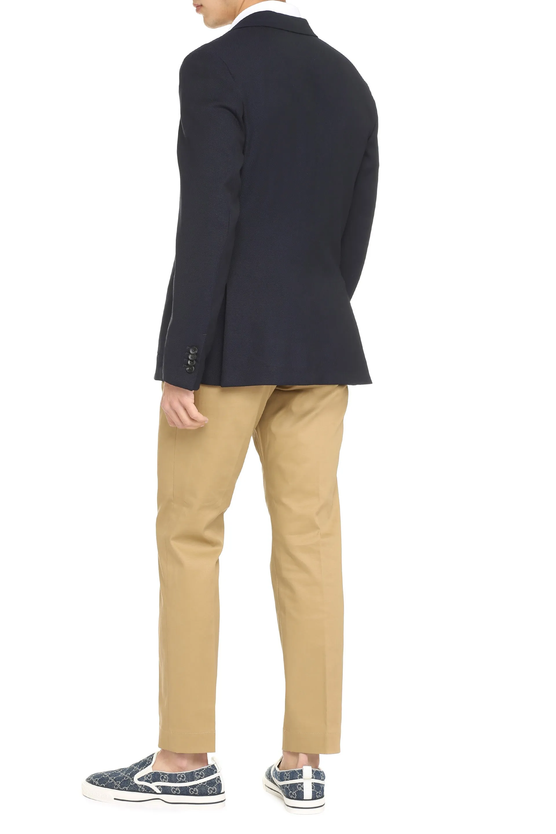 Z Zegna Single-Breasted Long-Sleeved Blazer