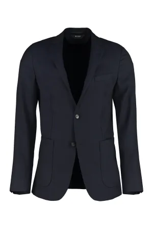 Z Zegna Single-Breasted Long-Sleeved Blazer