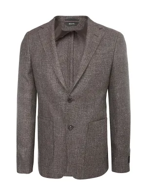 Z Zegna Single-Breasted Long-Sleeved Blazer